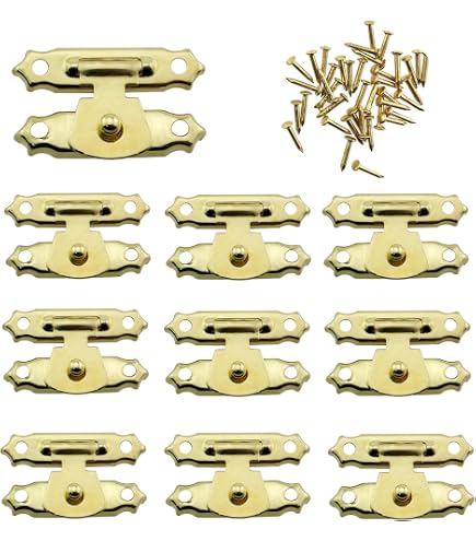 Brass Leaf Latch Locking Pin For Jewelry Boxes & Furniture – Copper Hardware Parts