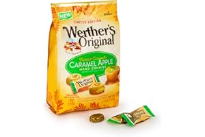 TREATIZO Werthr’s Original Caramel Apple Hard Candies, Harvest Edition, Individually Wrapped, 8.57 oz Limited Edition Bag