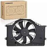 A-Premium Engine Radiator Cooling Fan Assembly with Brushless Motor | Compatible with Select Honda Models - Civic 2016-2021 - Replace# 190305AAA01, 190205AAA01