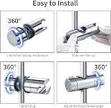Joyoldelf Chrome Shower Head Holder 16-19 mm Adjustable Bracket view 3