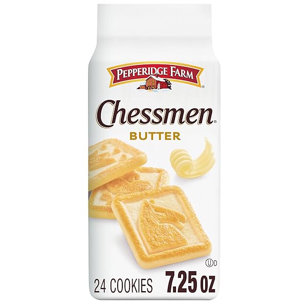 PEPPERIDGE FARM CHESSMEN BUTTER COOKIES, 7.25 OZ. BAG...