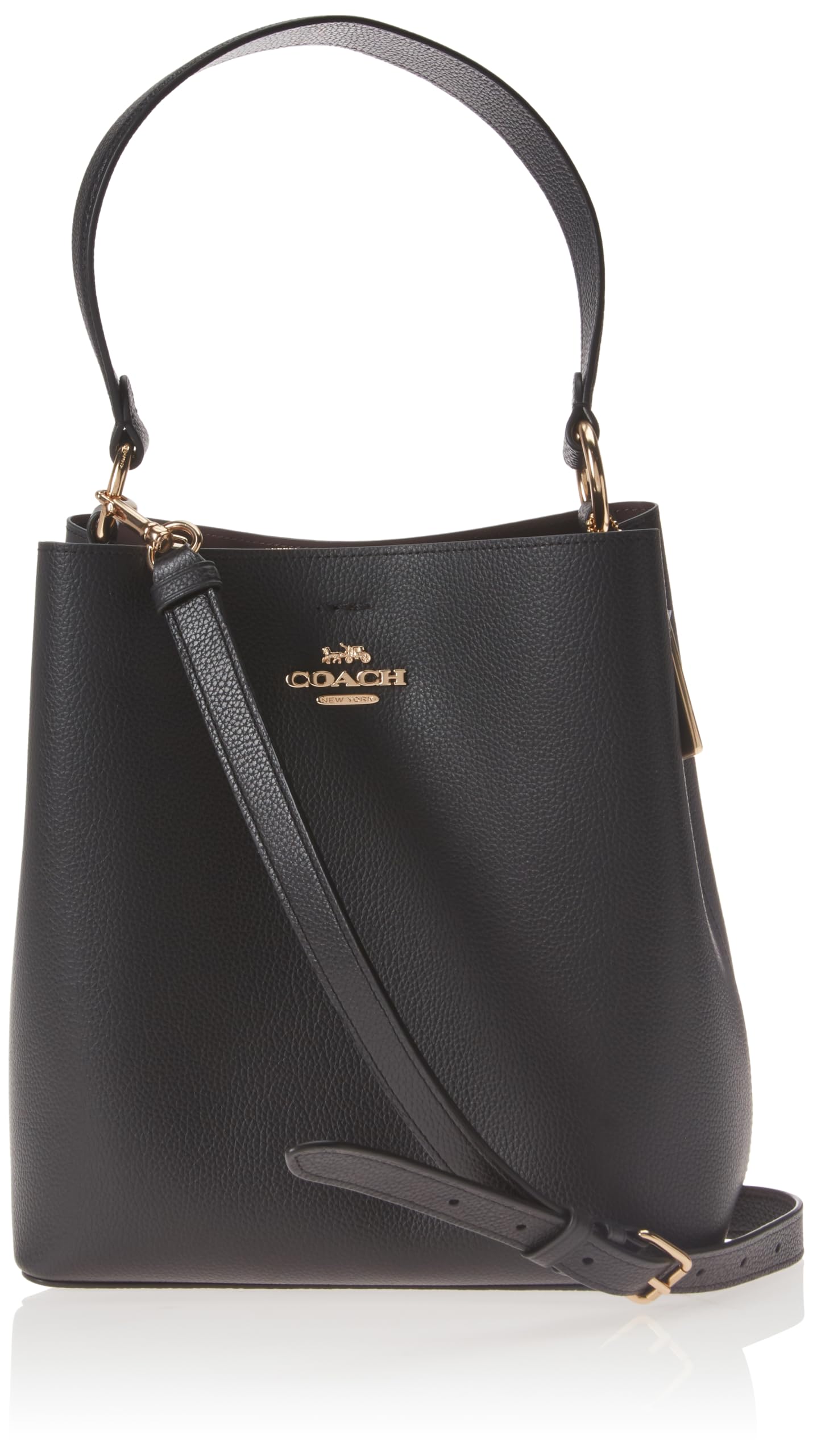 Photo 1 of COACH Town Bucket Bag, Black Oxblood