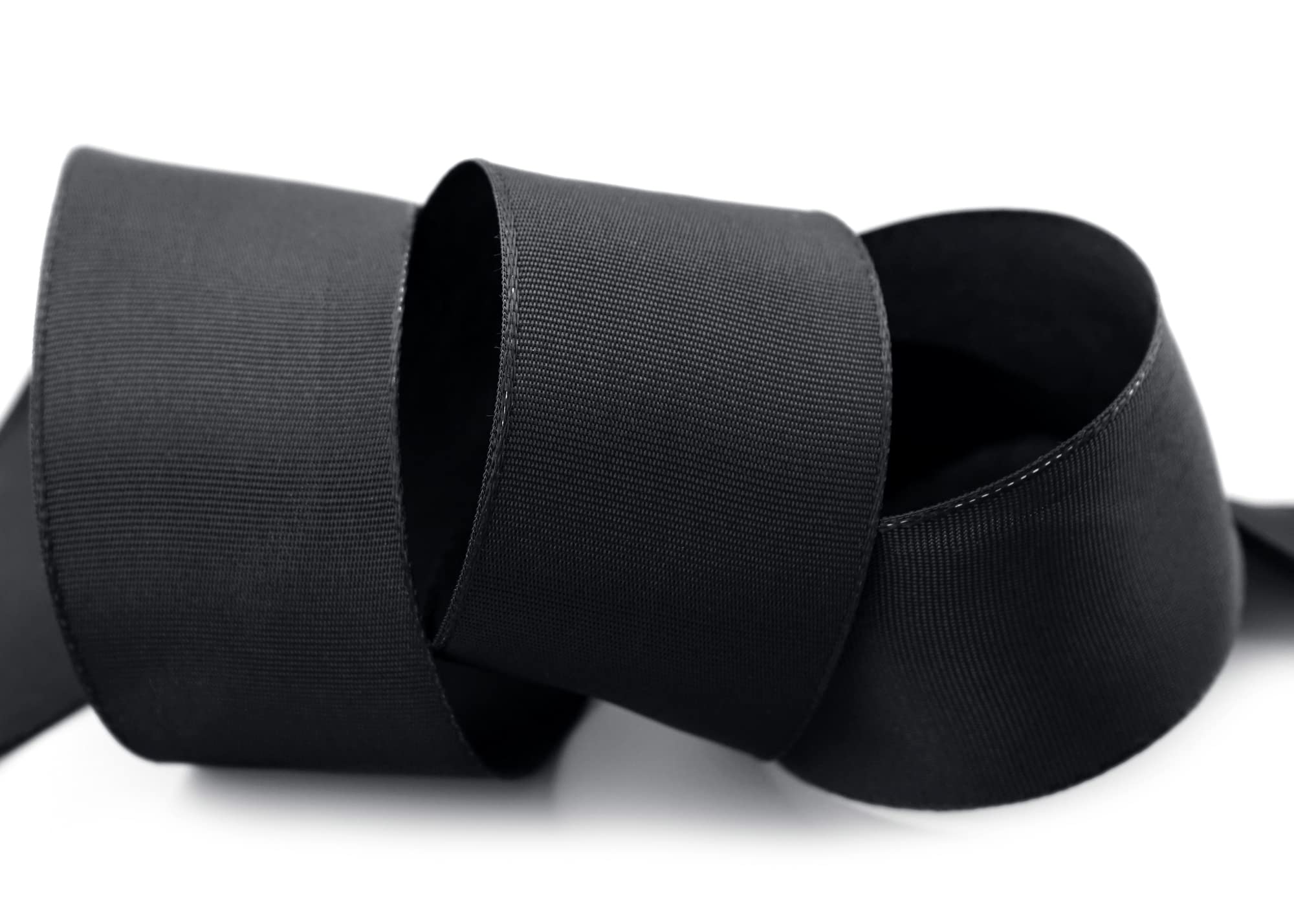 finemark 25 m x 40 mm Wired Edge Ribbon Leo Black (613) Decorative Ribbon with Wired Edges Plain Gift Ribbon Fabric Ribbon Ribbon Visco Wire Made from Renewable Raw Materials Biodegradable