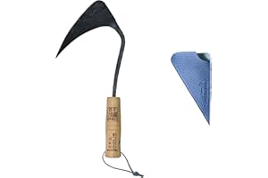 YeongJu Homi Original Hand Hoe with Hanging Loop Made by Korean Master Blacksmith Seok NOH-KI (Standard with Cover)