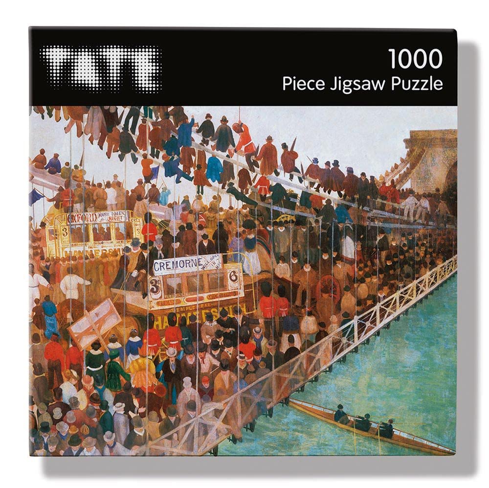 Tate Hammersmith Bridge on Boat Race Day 1000 Piece Jigsaw Puzzle