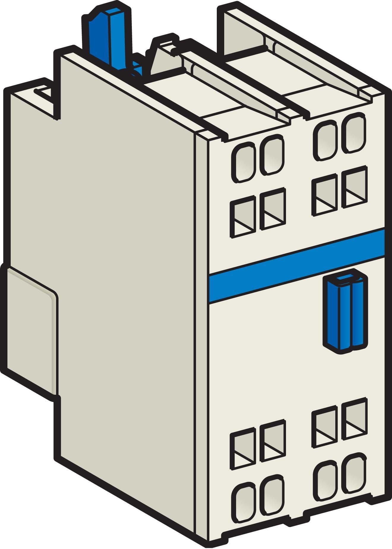 Schneider Elec pic – PC7 28 09 – Auxiliary Contact Block 1na/1nc Front Spring
