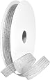 Nastro Decorativo Morex Harmony Metallic – 20,3 Cm X 45,7 M – Bianco/Oro Con Bordo Metallico – Per Matrimoni, Bomboniere, Fiocchi
