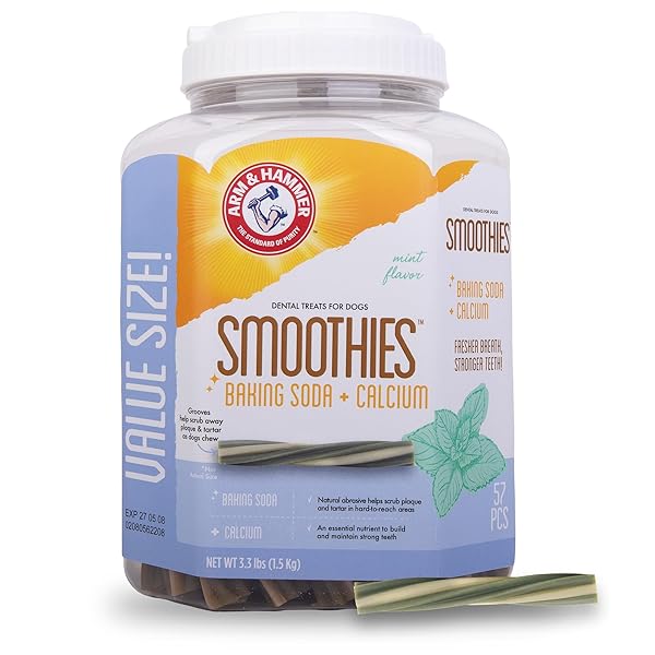 ARM & HAMMER FOR PETS SMOOTHIES DENTAL TREATS...