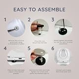 CUQOO Soft Close Toilet Seat Premium Heavy Duty with Quick Release view 7