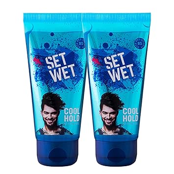Set Wet Cool Hold Hair Styling Gel For Men, 100ml (Pack of 2)