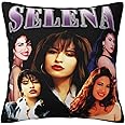 UNESDTP Pillowcase Selenas Throw Pillow Covers Square Soft Cushion Case Home Decorations for Sofa Living Room Bedroom Office Car Double-Sided Pillow Protector 18x18 Inch