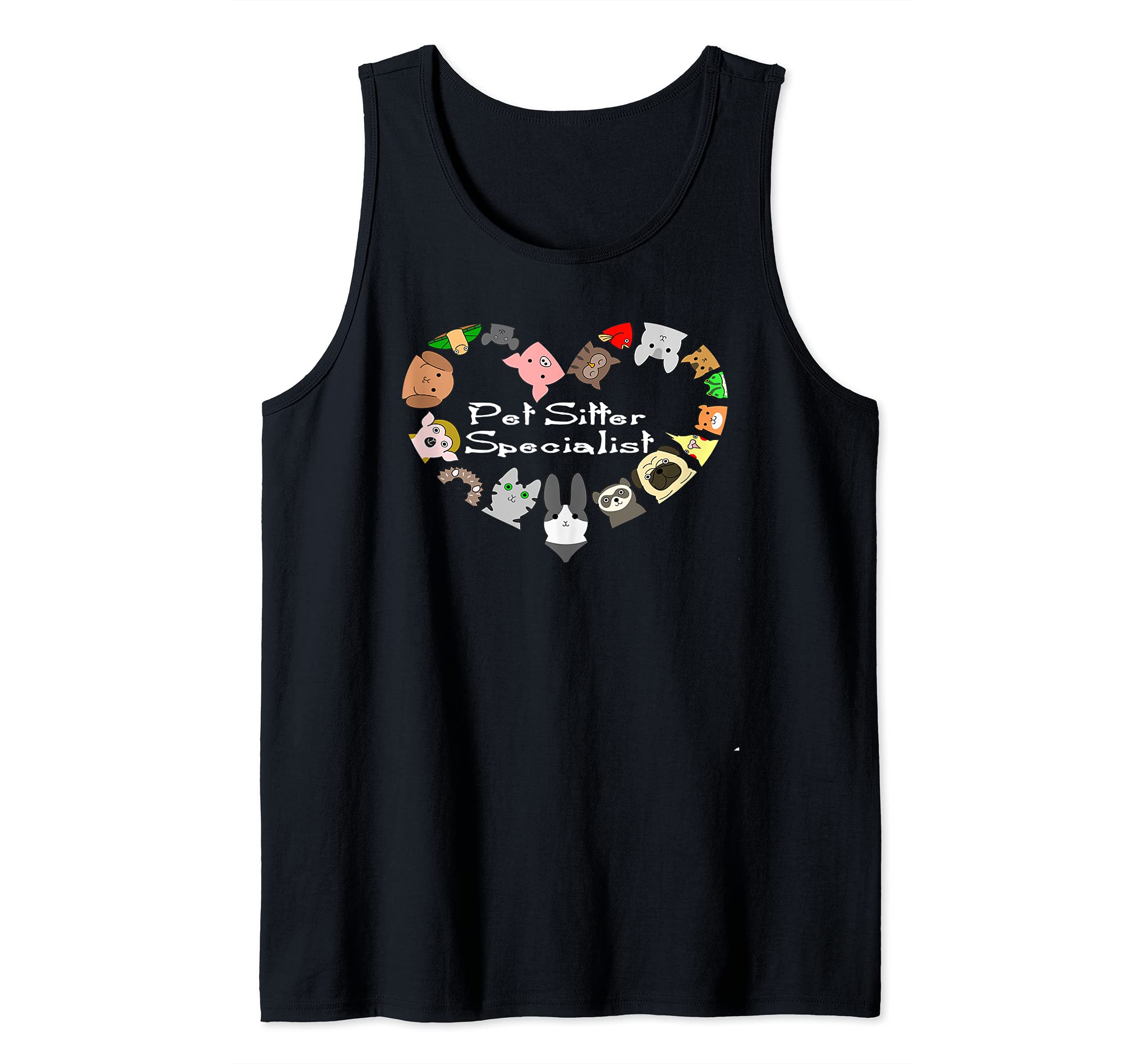 Pet Sitter Specialist Sitting Animals Dog Cat Pig Apparel Tank Top