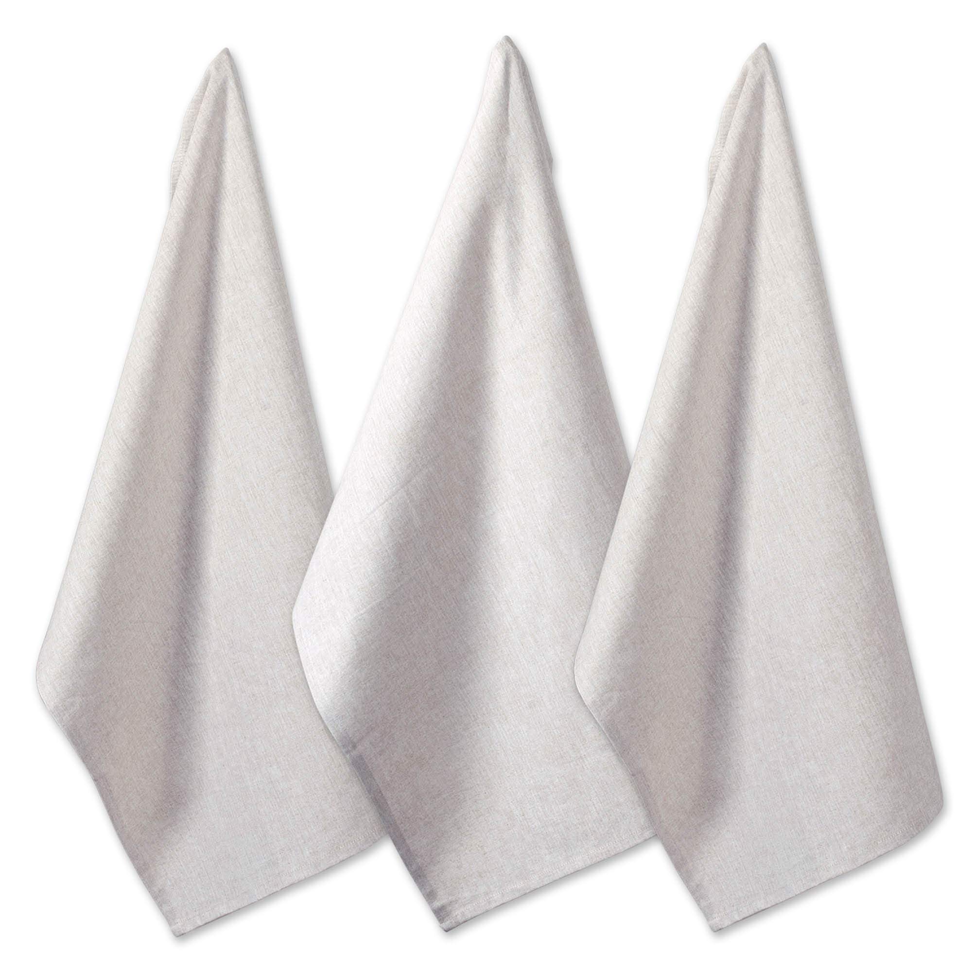 DII Dish Towel Set of 3-Chambray Natural