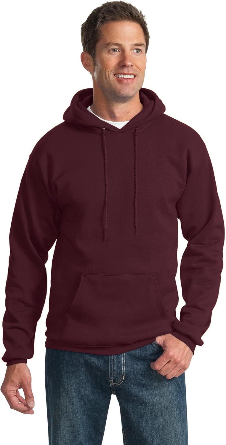 Port & Company Mens Tall Ultimate Pullover Hooded Sweatshirt (PC90HT) at  Men’s Clothing store