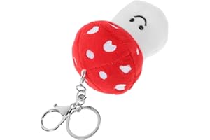 Ciieeo Plush Mushroom Keychain Soft Stuffed Pendant Hanging Decor for Backpacks and Bags Cute Mushroom