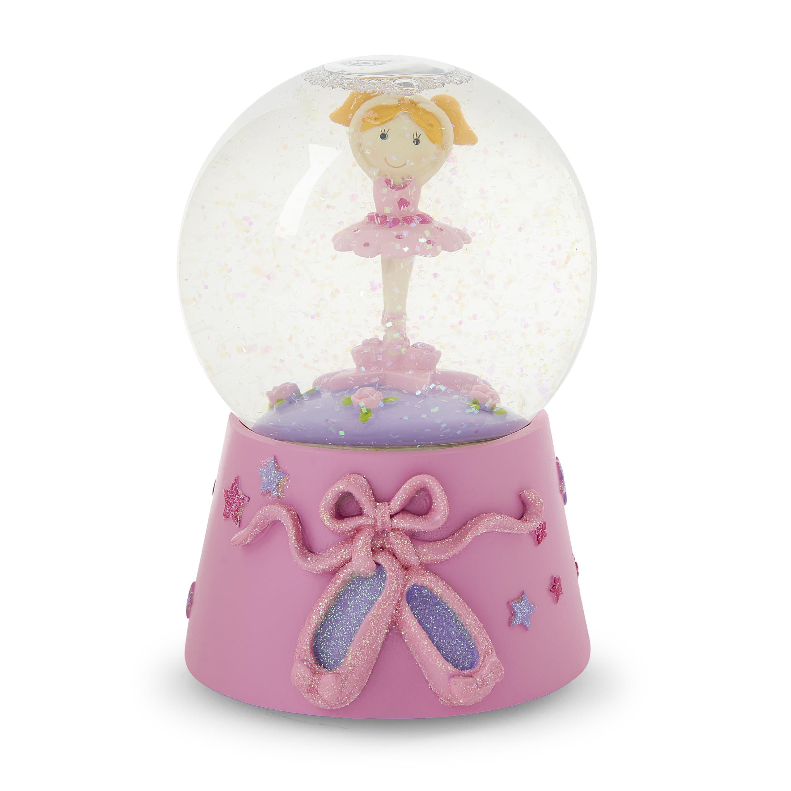 Mousehouse Gifts - Musical Ballerina Snow Globe, Pink Christmas Snow Globe for Little Girls