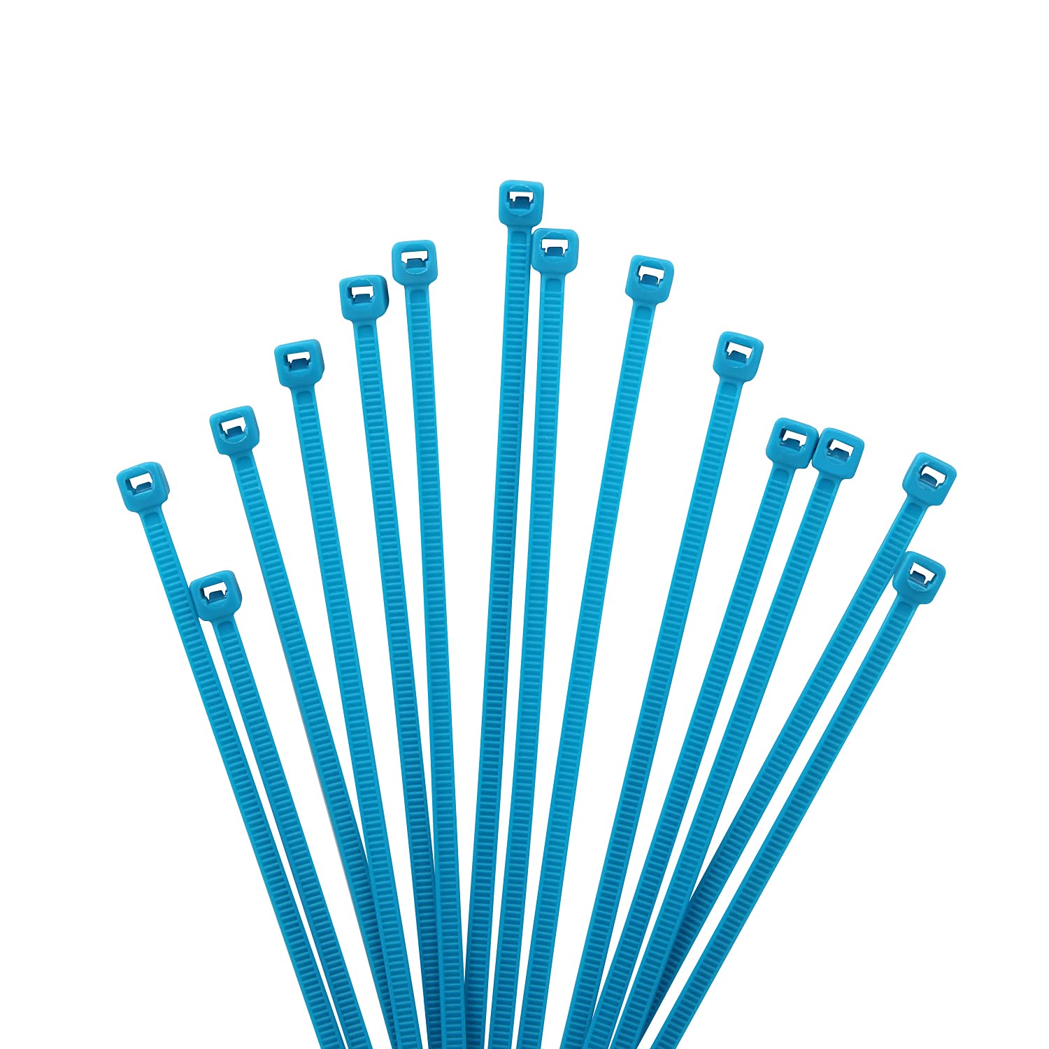 XINGO 1000 PCS Cable Zip Ties, 18lb Strength, Small Tie Wraps Self-Locking Nylon Zip Ties for Indoor and Outdoor Use (150mm x 2.5mm, Blue) — image 1