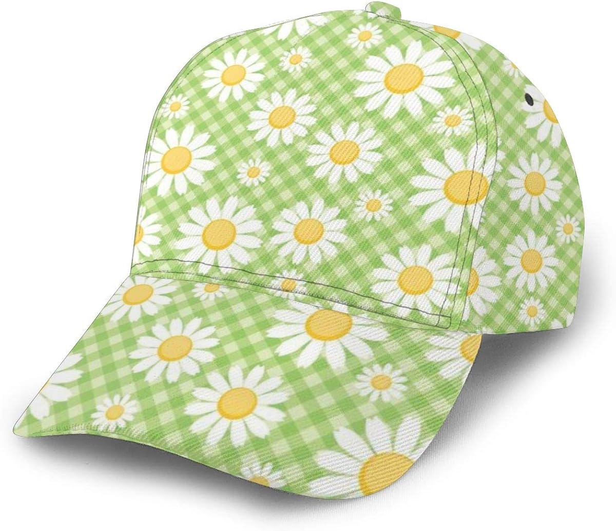green gingham hat