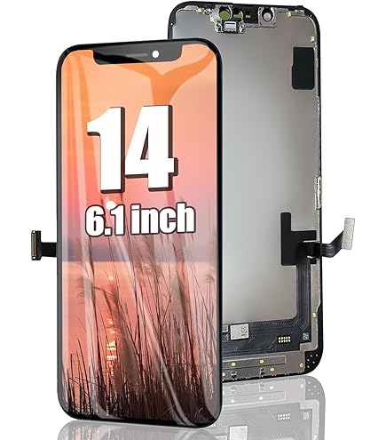 Vervangingsset voor iPhone 14 6,1 inch LCD-scherm 3D Touch IPS FHD COF Volledige montage Reparatieset van Roestvrij Staal Waterdichte Frame Sticker Gehard Schermbeschermer