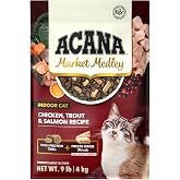 ACANA Market Medley Indoor Cat Adult Cat Food Chicken &amp; Trout 9lb Bag | Freeze Dried, Made in the USA, Omega-3 Fatty Acids, Skin &amp; Coat, Complete &amp; Balanced, Global Quality Ingredients