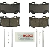 BOSCH BE1347H Blue Ceramic Disc Brake Pad Set with Hardware - Rear | Compatible with Select Infiniti FX50, G37, M37, M56, Q50, Q60, Q70, Q70L, QX70; Nissan 370Z
