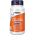 NOW Supplements, L-Carnitine 500mg, Purest Form, Amino Acid, Fitness Support, 60 Veg Capsules