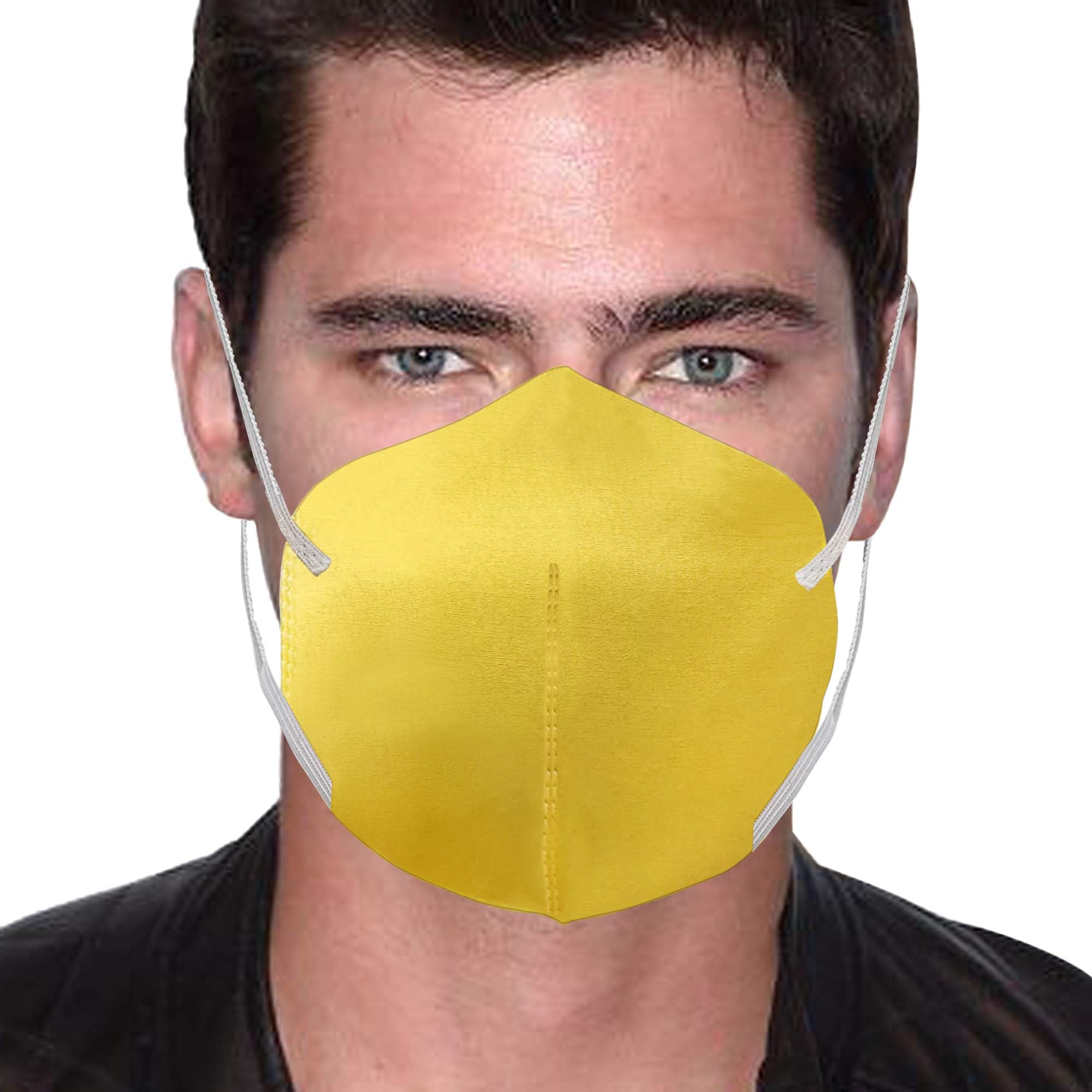 Lioncrown Face Mask For Protection Against Pollution/Bacteria/Dust With Replaceable Filter (Yellow)