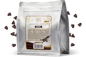 ChocZero Dark Chocolate Chips, Sugar Free, Vegan, Keto & Low Carb, Gluten Free, No Sugar Alcohols, 20 oz Bag for Baking & Desserts