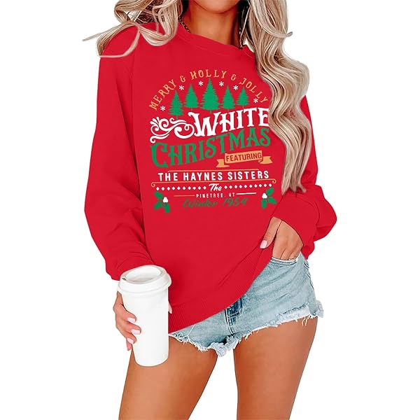 Ugly Christmas Sweater for Women Xmas Holiday Party Funny Santa Sweater Cute Fuzzy Cropped Knitted Pullover Tops at Women's Clothing store