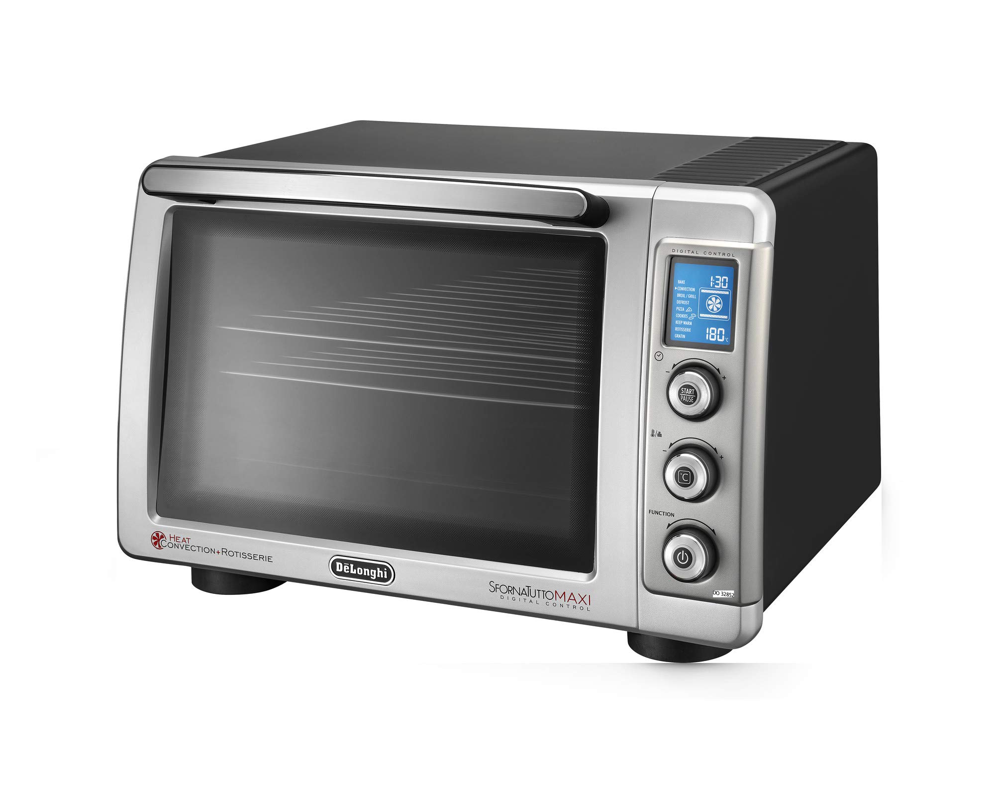 Delonghi DO32852 Sforna Tutto Maxi Mini Oven - Silver \u0026 Black- Buy Online  in Bahamas at bahamas.desertcart.com. ProductId : 48989908.
