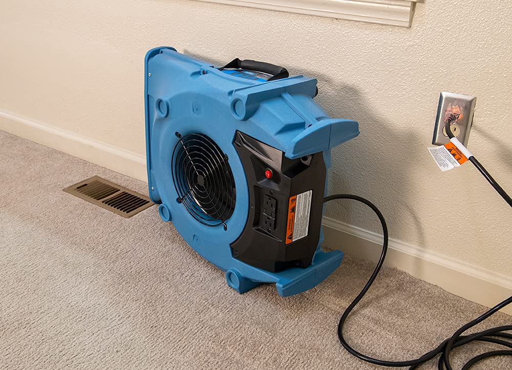 Dri-Eaz 125470 Velo Air Mover, Professional Water Damage Carpet Dryer (F504), Air Blower Dryer for Carpets, Walls, and Floors