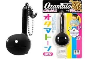 HAMEE Otamatone Melody - Fun Japanese Electronic Musical Kids Toy Synthesizer Instrument by Maywa Denki [Includes Keychain Attachment and English Instructions] - Black