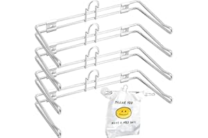 NUOGO 4 Pieces T-shirt Bag Rack Wall Mount 6" Arms Chrome T-shirt Bags Plastic Grocery Bag Holder Hanging Plastic Bag Holder Use in Restaurant, Business, Checkout Counter, Office