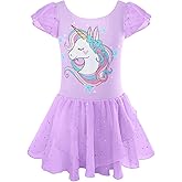 Nutyomi Dance Leotard for Girls Toddler Gymnastics Ballet Dress Dance Outfits for Girls 2-9 Years