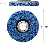 BURNTOP 6Pcs 115mm Strip Discs Paint Removal Wheel for Angle Grinder Blue view 3