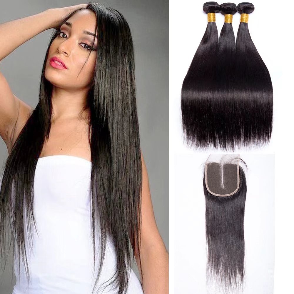 Amazon Com Maxine 9a Grade Brazilian Virgin Hair Straight Remy