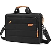 MOSISO Laptop Shoulder Messenger Bag, Computer Bag, Briefcase with Front Rectangle&Horizontal Pockets&Belt