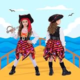 MELAND Girls Pirate Costume Light Up Dress Set 3-10 Years view 5