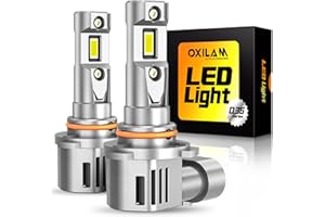 OXILAM 9005/HB3 LED Bulbs 40000LM 900% Ultra-Bright, 3 Min Quick Install, 20 Years Lifespan, No Flicker, 99% Compatibility