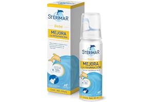 Stérimar Solución Humidificante Nasal Bebé 50 ml. Mejora la Respiración. Para la Higiene y Limpieza Diaria. Con Boquilla Pediátrica de Seguridad. Facilita la Alimentación y Promueve un Sueño Tranquilo