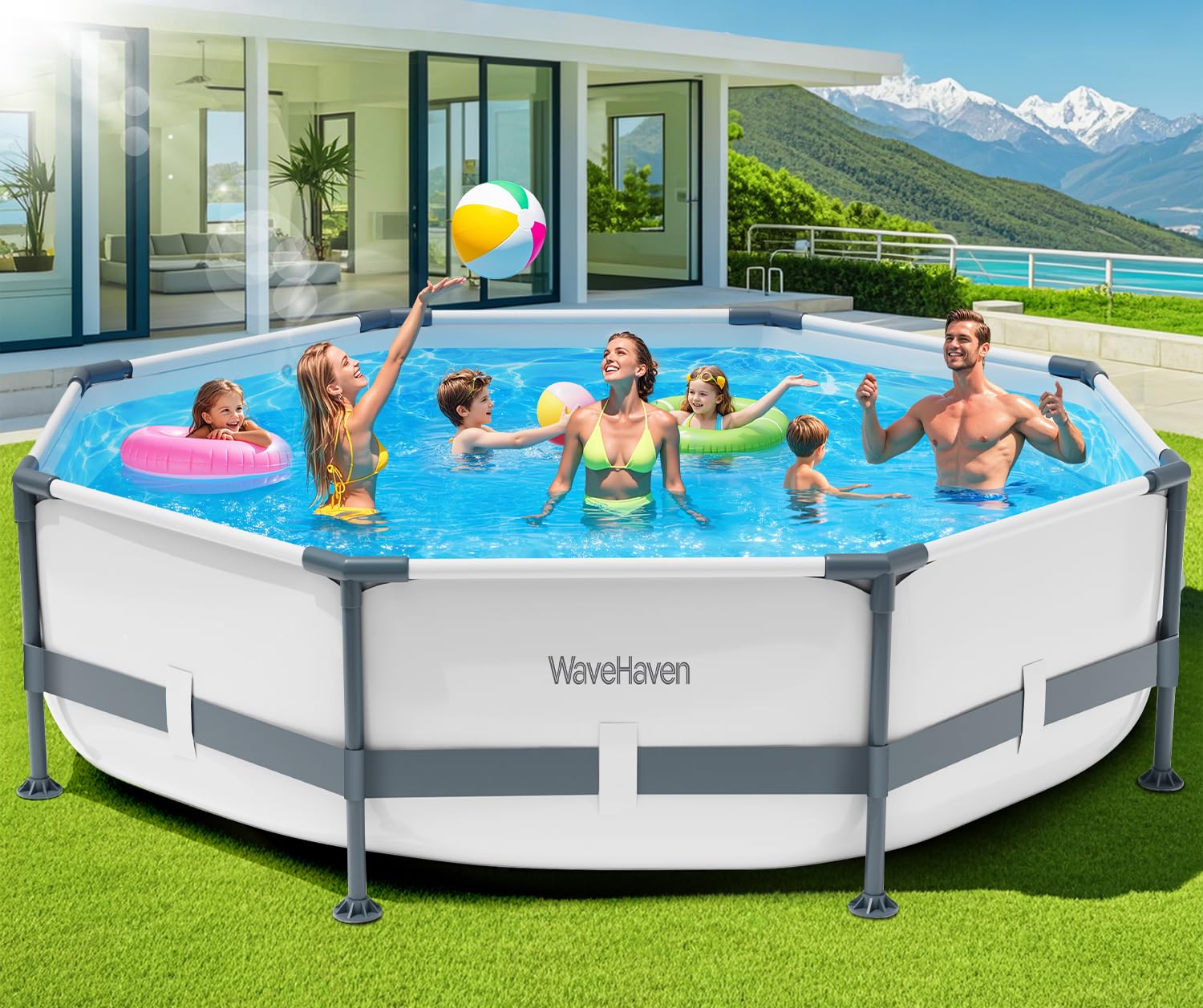 Photo 1 of ****POOL NOT INCLUDED - SELLING AS  PARTS ONLY*** Parts For WaveHaven Above Ground Pool ,10ft x 30in. PARTS ONLY: TOP JOINT, INSIDE COVER, OUTSIDE COVER, SEE ALL PHOTOS***