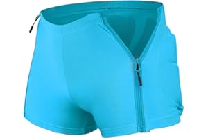 YEBCKZL Kids Padded Shorts-Zipper HIPS Protectective Gear for Cycling Snowing Ski Skating, 3D HIPS Pads for Butt Tailbone