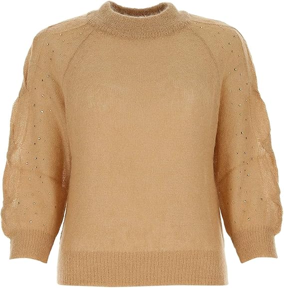 Amazon Max Mara Studio レディース ウール モヘア セーター キャメル Tapioca Sweater 並行輸入品 セーター 通販