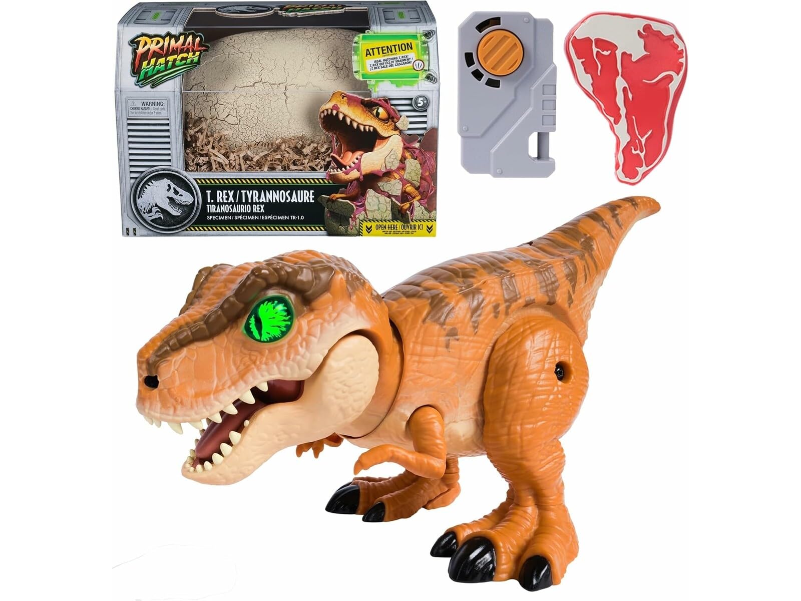 Jurassic World Interactive Toy Dinosaur & Egg, Hatch & Train Your own Baby Dino with 100+ Sounds & Reactions, Kids Toys for Boys & Girls Aged 5 & Up