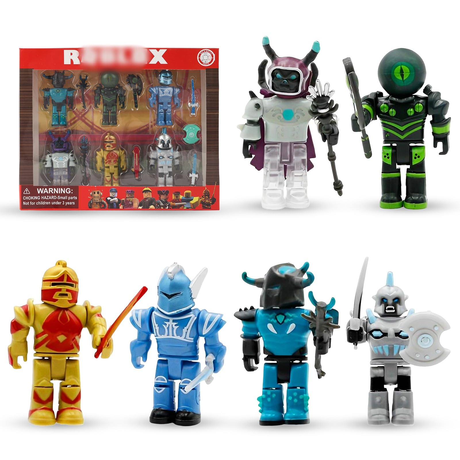 Robl 6 Pcs Action Figures, Figures Cake Toppers Toys Figure Cute Model Toy Set Cake Decorations Party Decorations Birthday Kid for Boys Girls Children — image 1