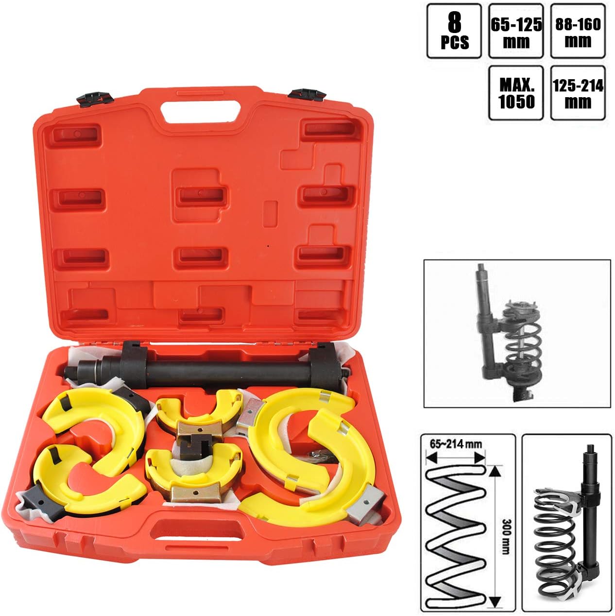 CCLIFE Universal Macpherson Strut Spring Compressor Heavy Duty Coil