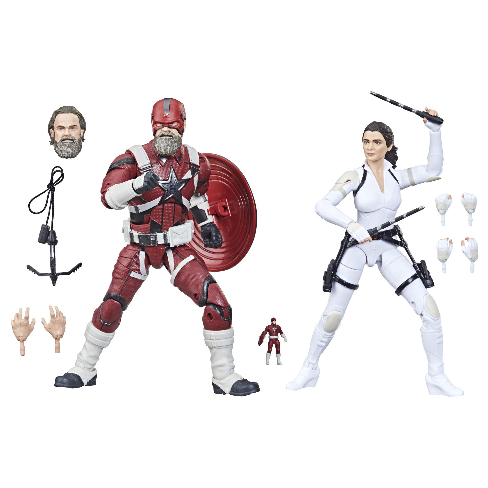 Marvel Hasbro Legends Series Avengers 6-inch Scale Red Guardian & Melina Vostkoff Figure 2-Pack, For Kids Age 4 And Up no color