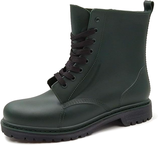 lace up rain boots mens
