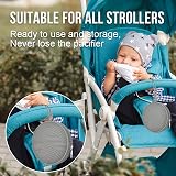 Smlpuame Pacifier Holder Case Set Silicone BPA Free Blush view 6