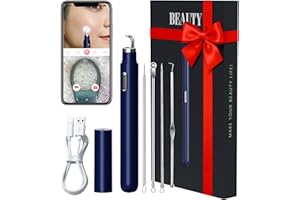 Visual Blackhead Remover Tools with Camera,Pimple Popper Extractor Tool Kit with Camera 20X 1080P Pore Cleaner Acne Comedone 